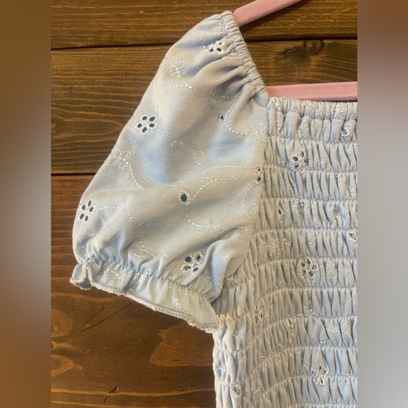 Speechless Kids Girls Blouse Baby Blue Size Small - Picture 4 of 6